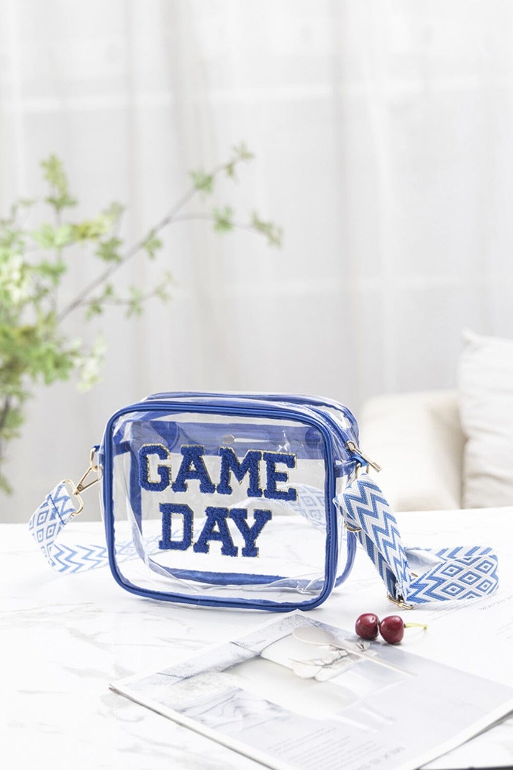 Zenana GAME DAY Stadium Approved Transparent Crossbody Bag、mySite、camillekostekn