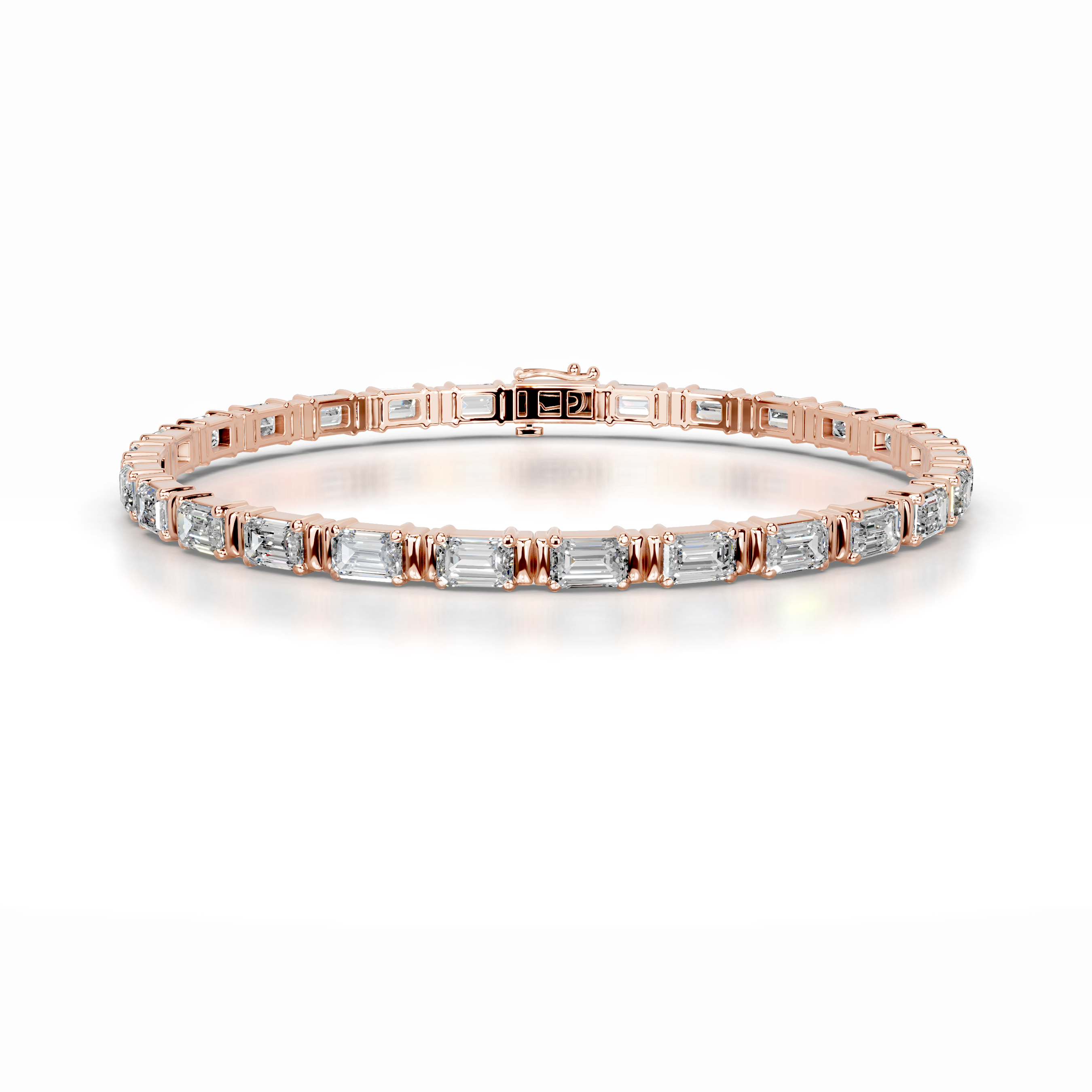 Severine Lab Grown Diamond Tennis Bracelet (13 Carat) -14K Rose Gold、mySite、hinf8tx79
