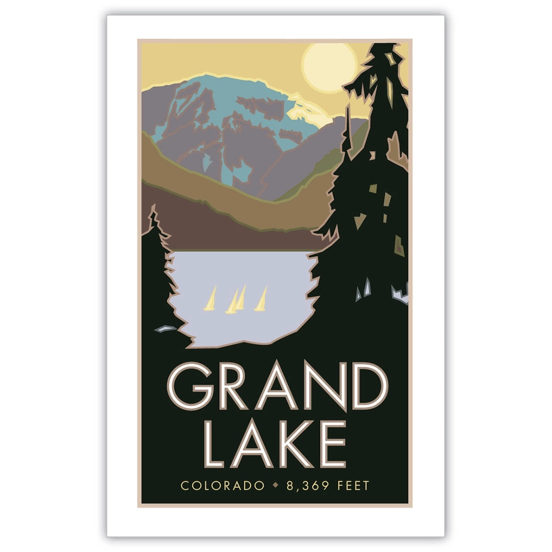 Grand Lake, Colorado - Poster、mySite、g9winljtr