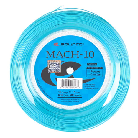 Solinco Mach-10 18/1.15 Tennis String Reel (Blue)