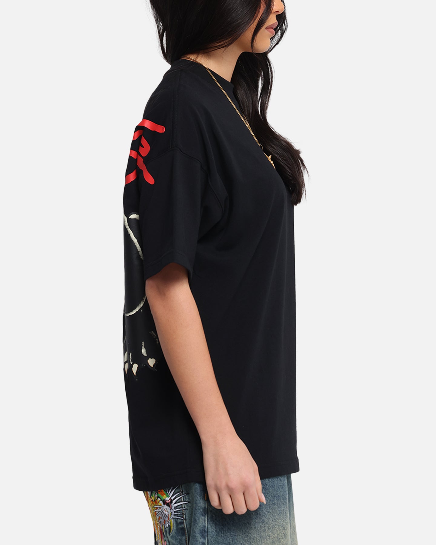 Ed Hardy Oversized Panther T-Shirt Black、mySite、zt4zffjzw