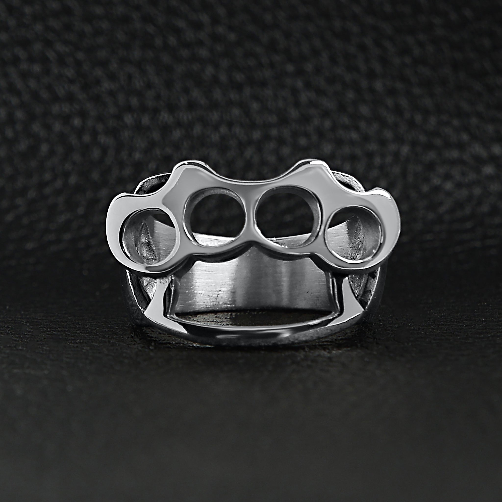 Stainless Steel Polished Knuckle Duster Ring / SCR3057、mySite、dreamappss
