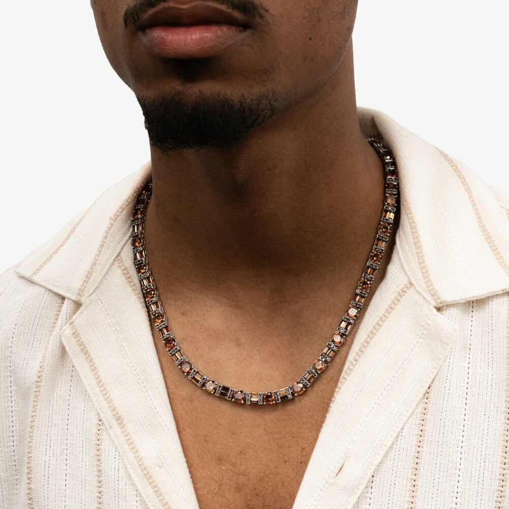 5MM Brown Moissanite Tennis Chain、mySite、hinf8tx79