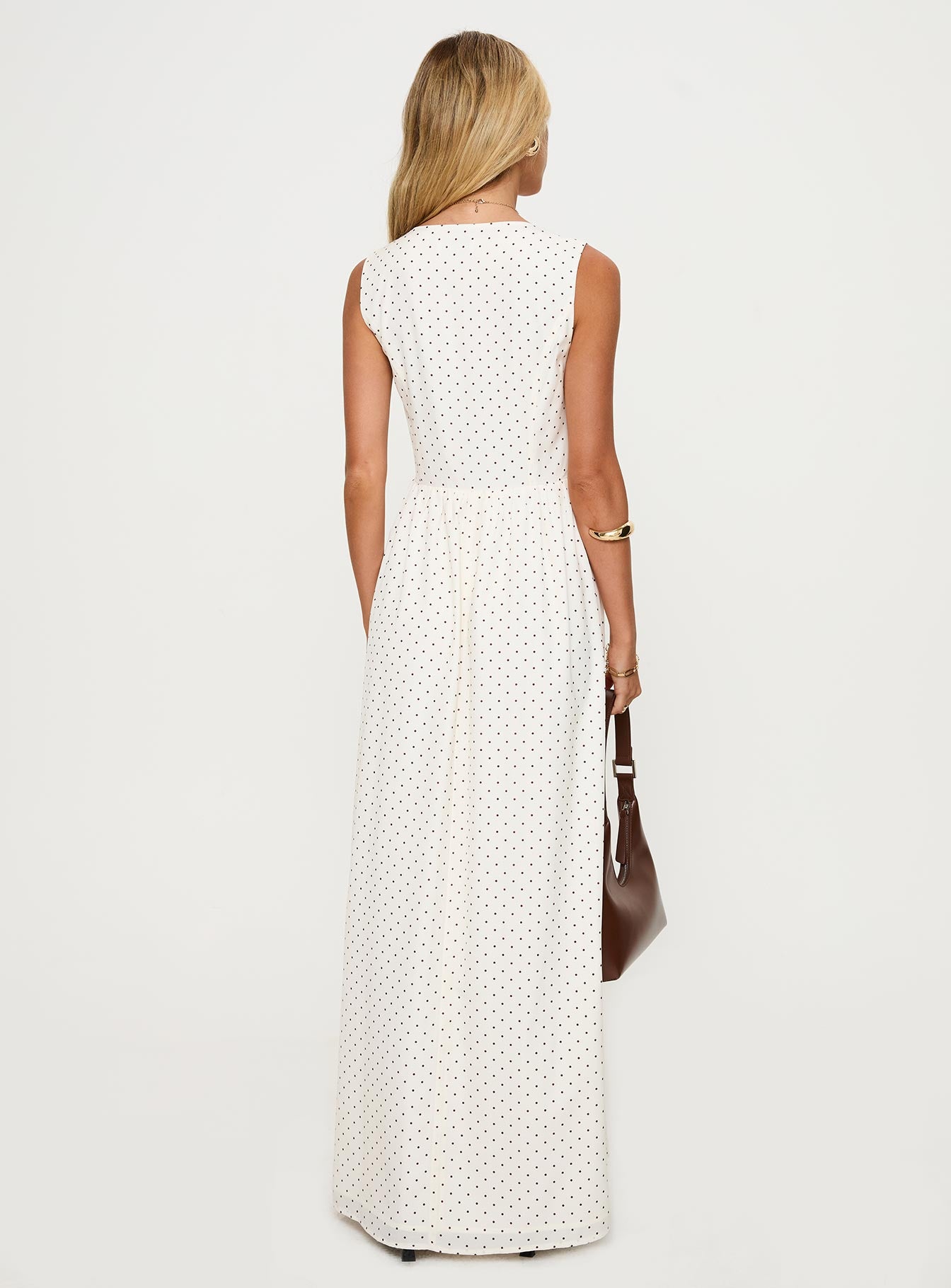 Pokey Maxi Dress Cream / Polka Dot、mySite、solidvoid
