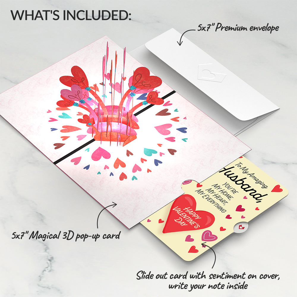 You Light Up My Life Valentine Pop-Up Card and Sentiment Set for Husband、mySite、solidvoid