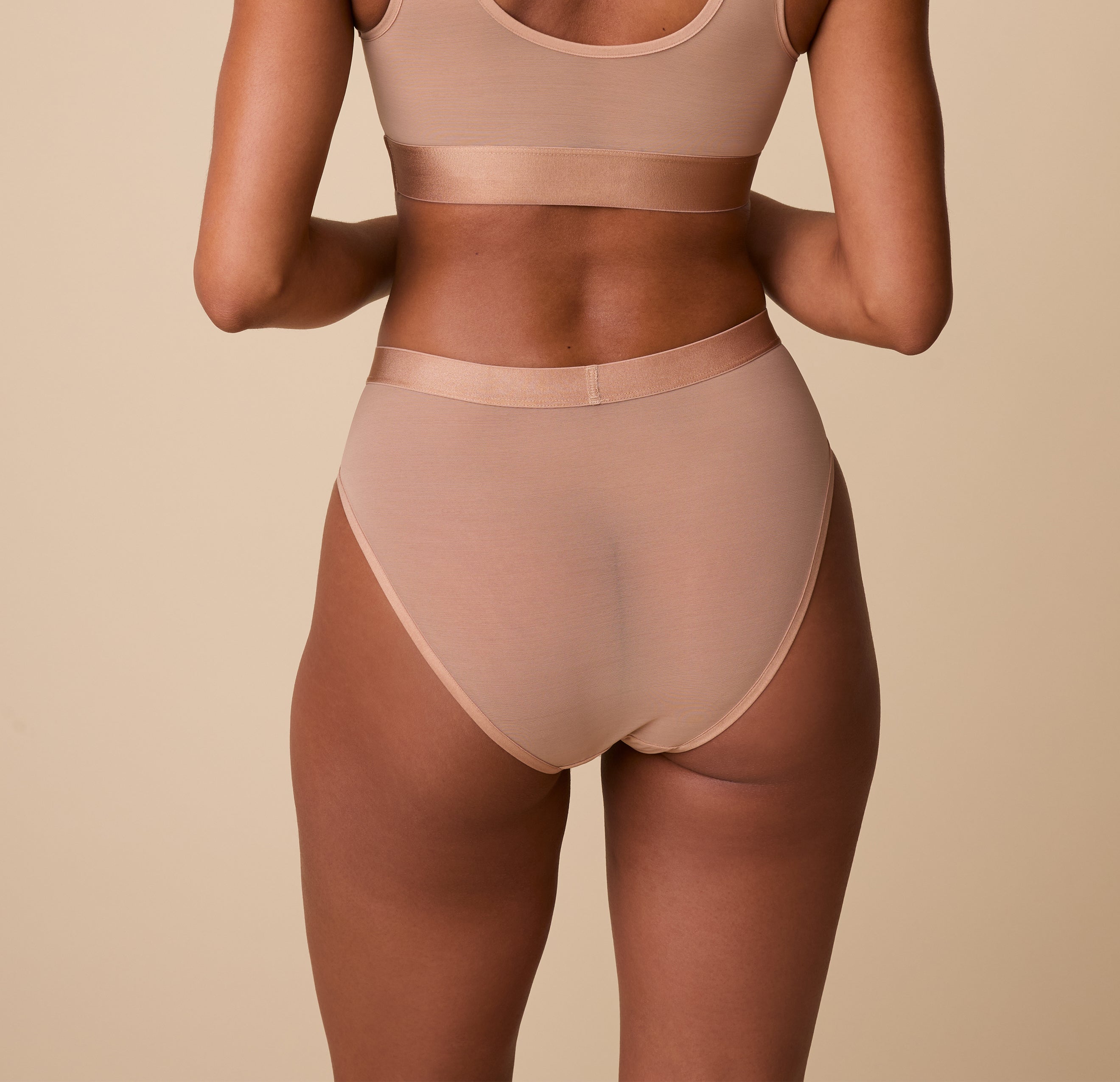 ComfortMesh™ Highwaist Brief - Taupe、mySite、bengalsvssteelers
