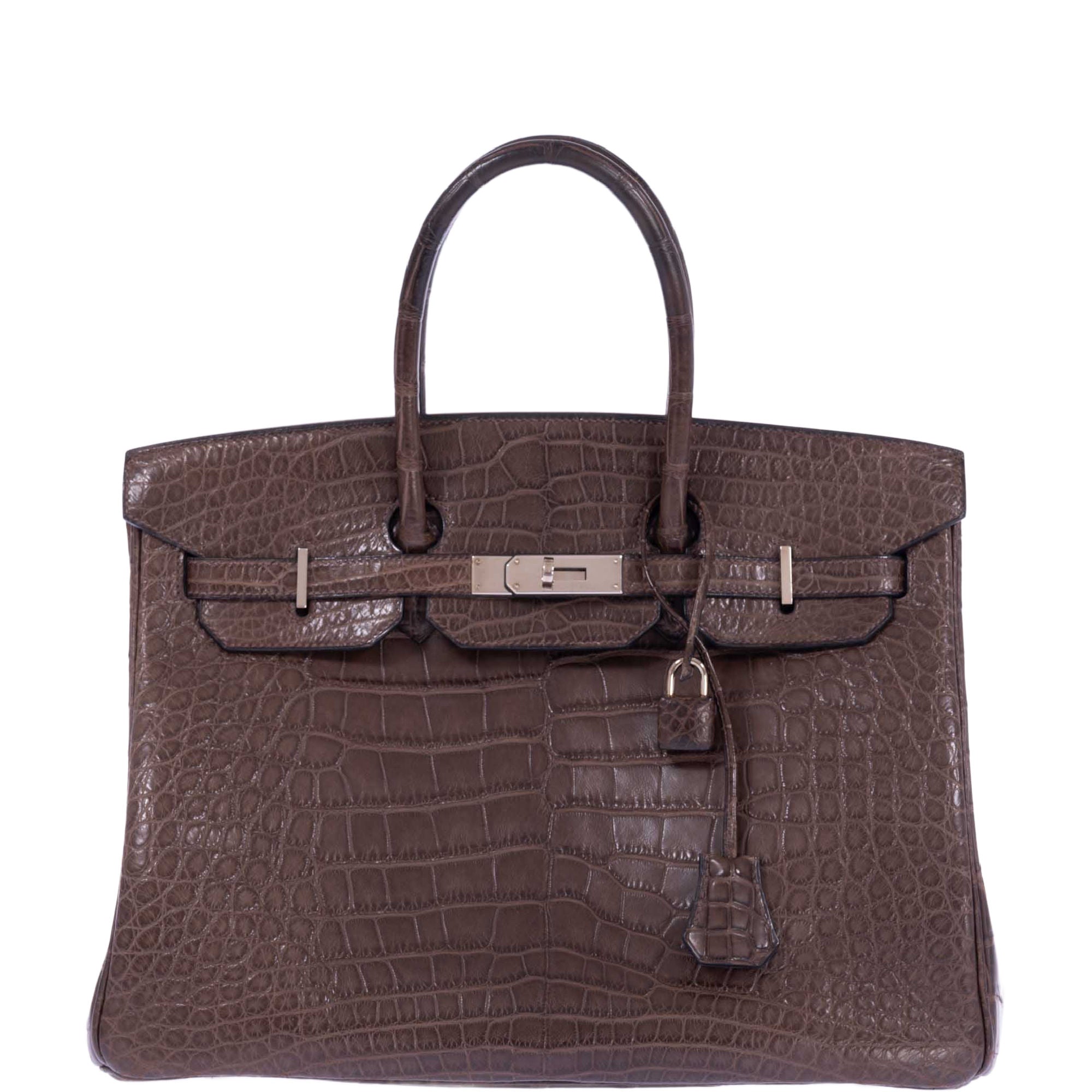 Hermès Birkin 35 Chocolate Matte Alligator Palladium Hardware、mySite、garminoutage.com