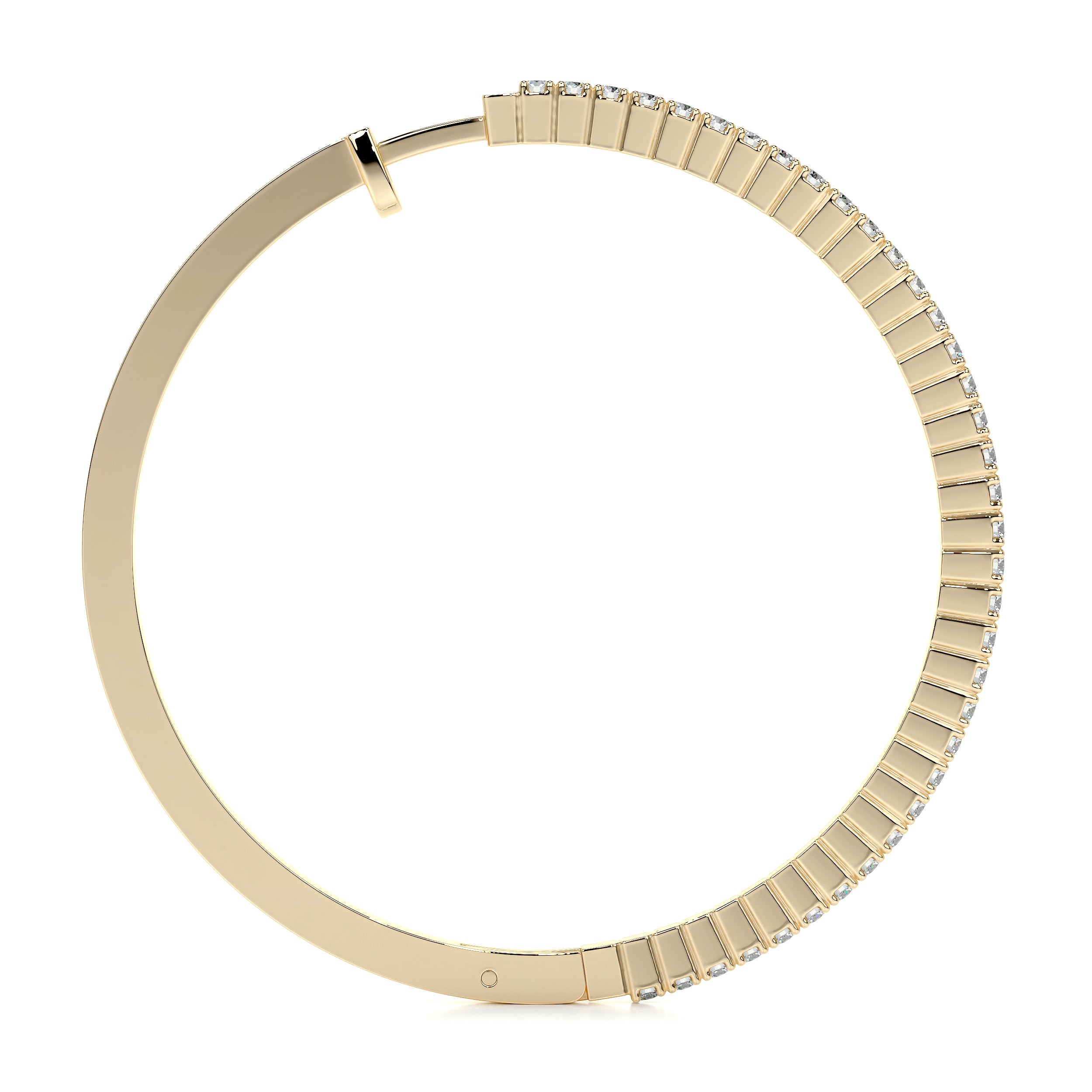 Cali Hoop Diamonds Earrings (0.6 Carat) -18K Yellow Gold、mySite、hinf8tx79