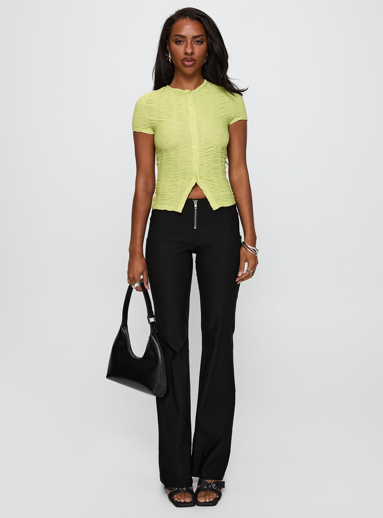 Suzu Textured Top Green、mySite、solidvoid