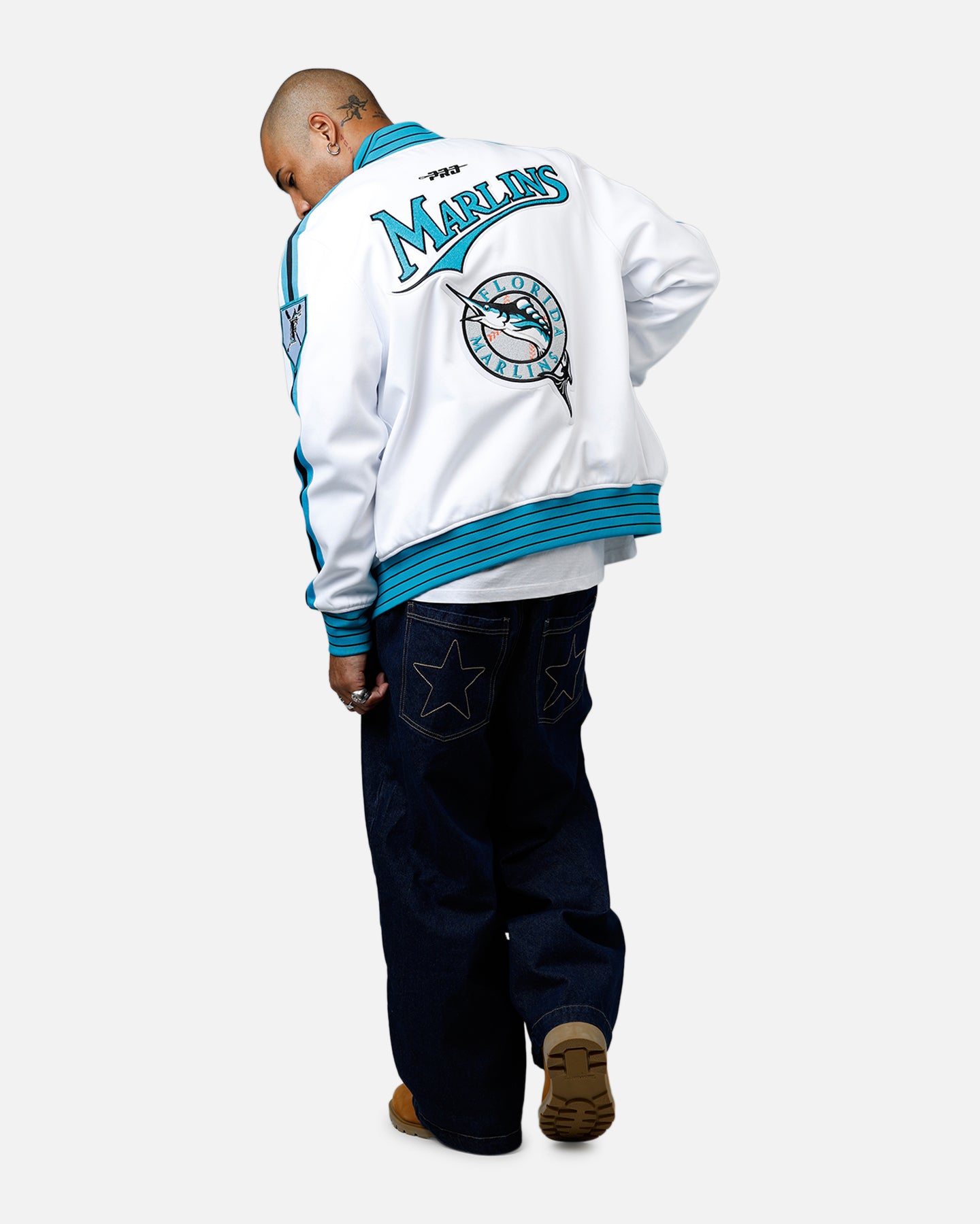 Pro Standard Florida Marlins Double Knit Jacket White、mySite、zt4zffjzw