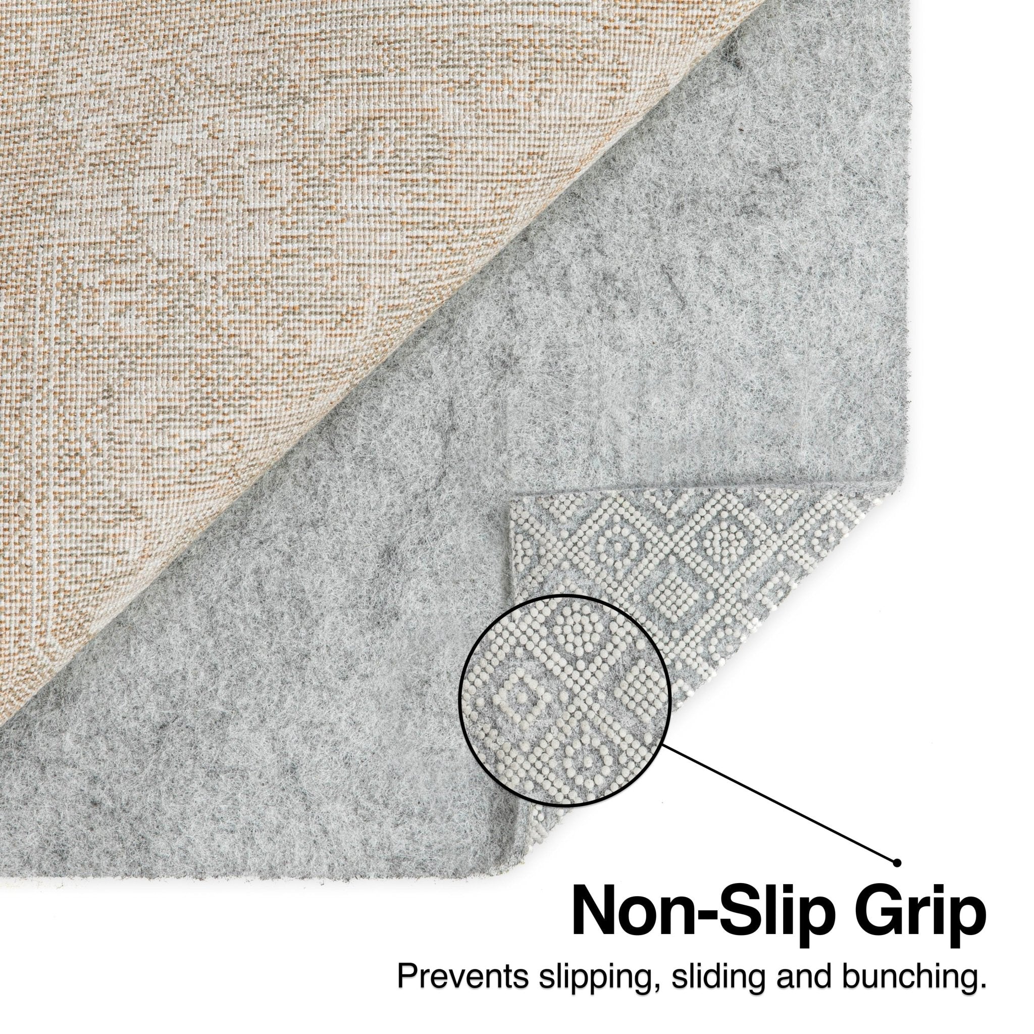 Non-Slip Felt Rug Pad – Easy to Trim, Safe for All Floors, Grey Cream Slim 1/8” Thickness、mySite、gigharbornorthrealestate