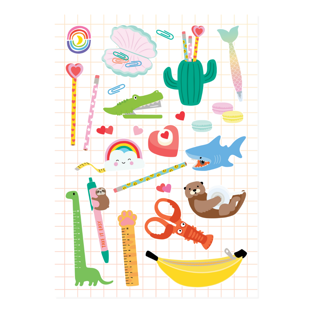  Novelty Stationery Sticker Sheet、mySite、ghnorth
