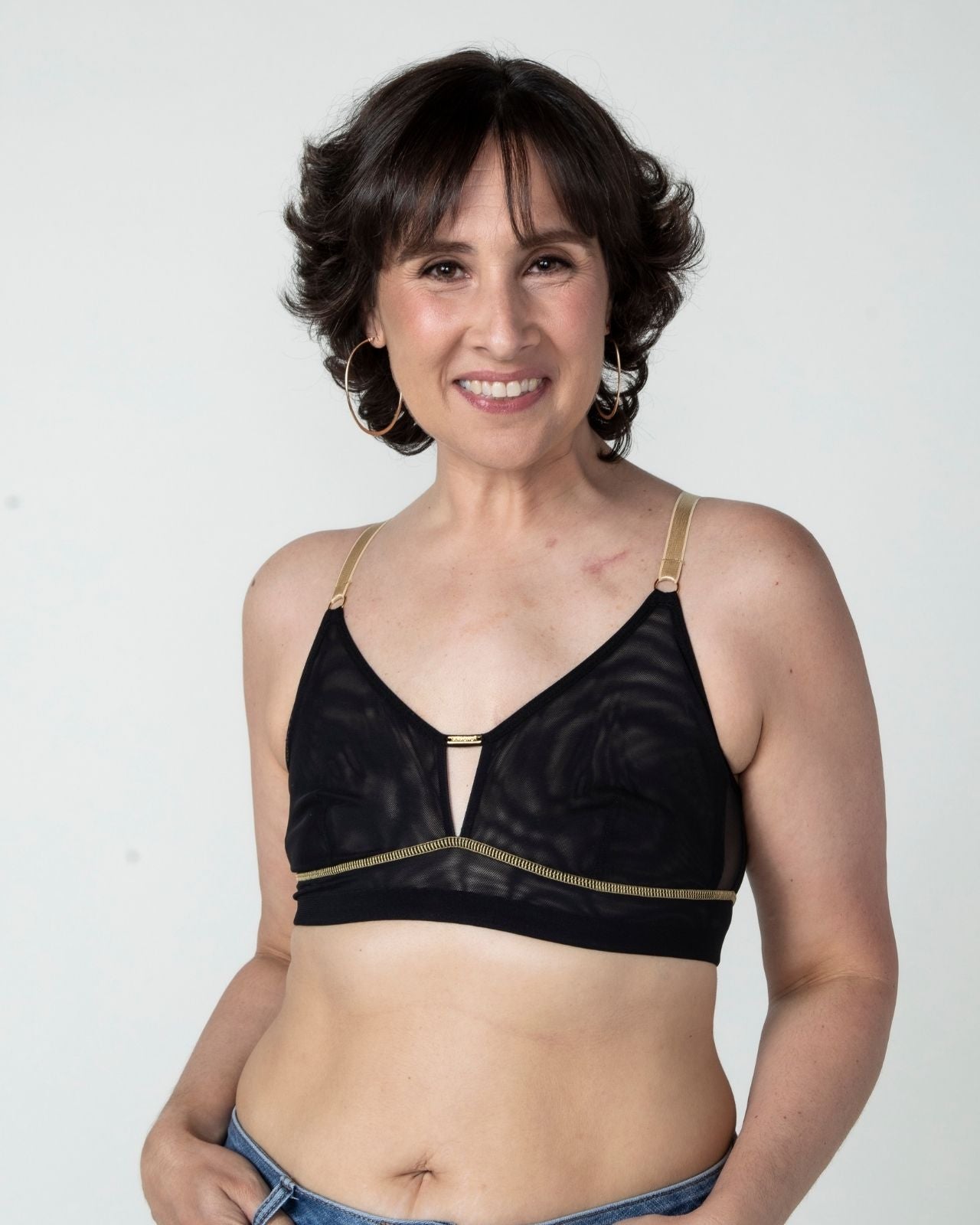 Victoria Mesh Keyhole Bralette、mySite、bengalsvssteelers