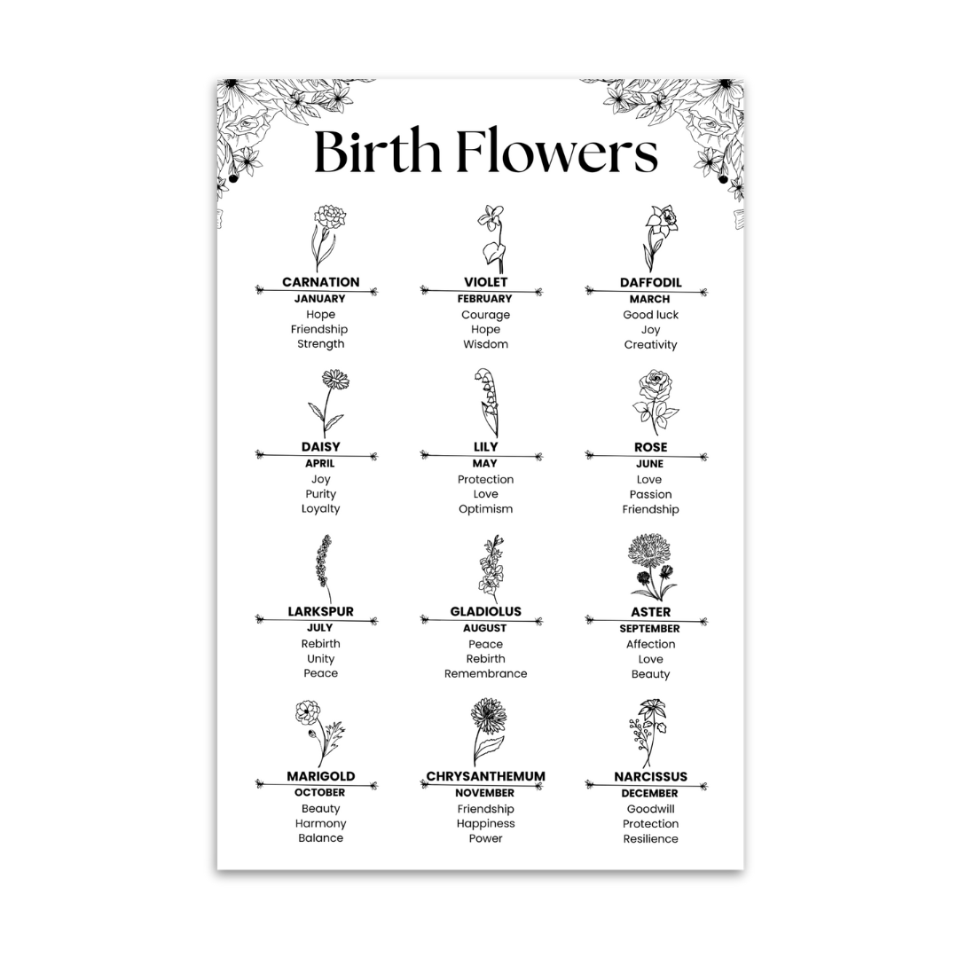 Birth Flower Card / CRD0003、mySite、dreamappss