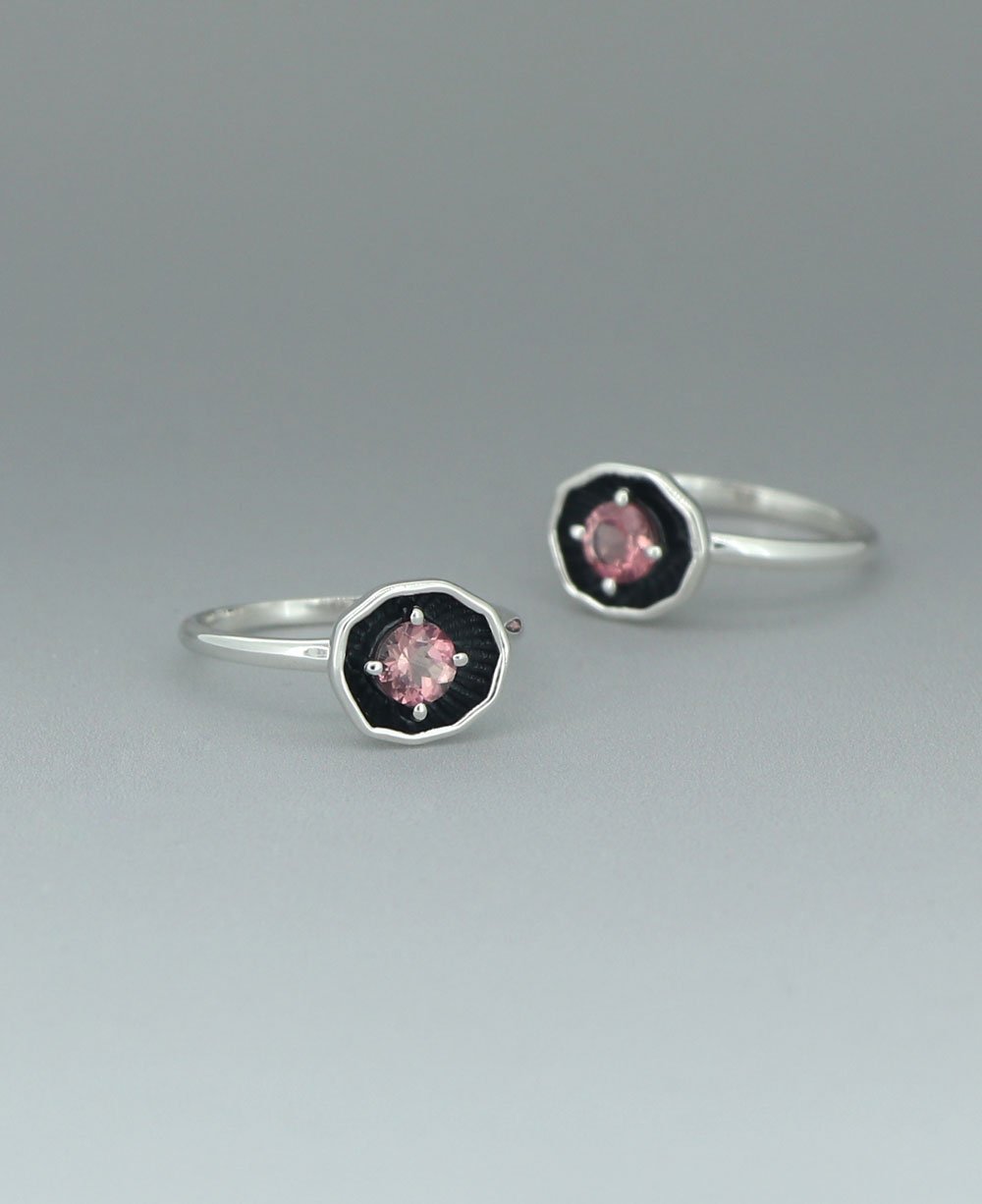 Sterling Silver Pink Tourmaline Ring、mySite、topwebapps