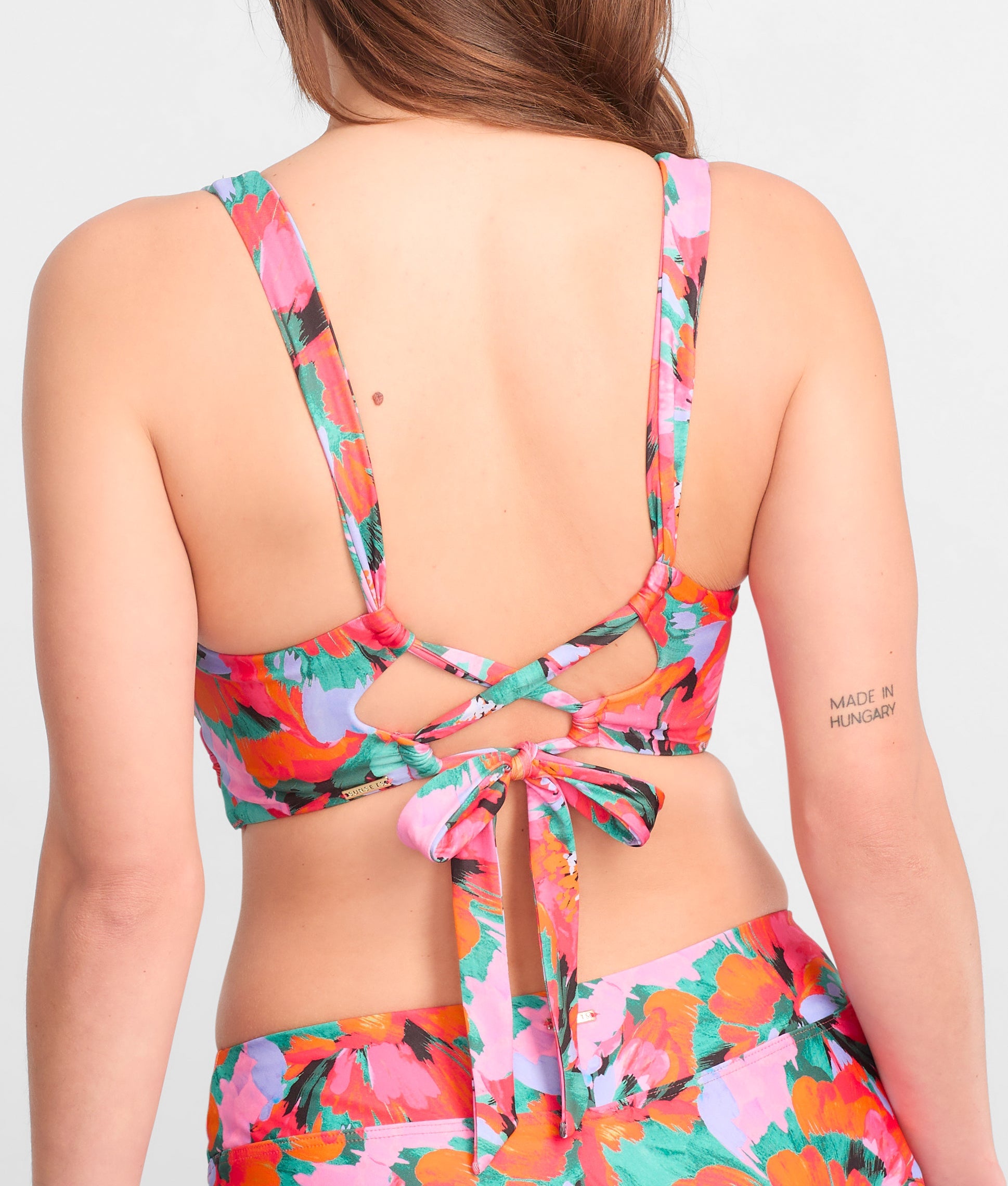 Printed Elsie Underwire Wrap Bikini Top、mySite、bengalsvssteelers