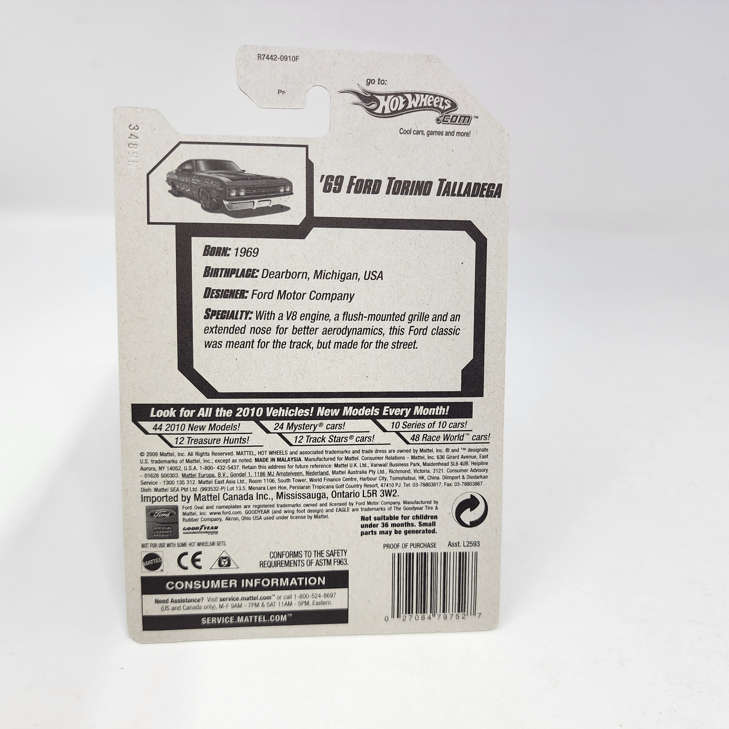 '69 Ford Torino Talladega #53 * Hot Wheels 2010 Treasure Hunt、mySite、hgirdovlk