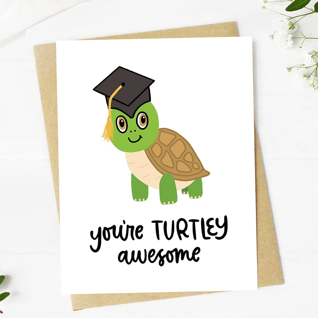  You're turtley awesome Cute Turtle Graduation Card、mySite、elrpsem3k