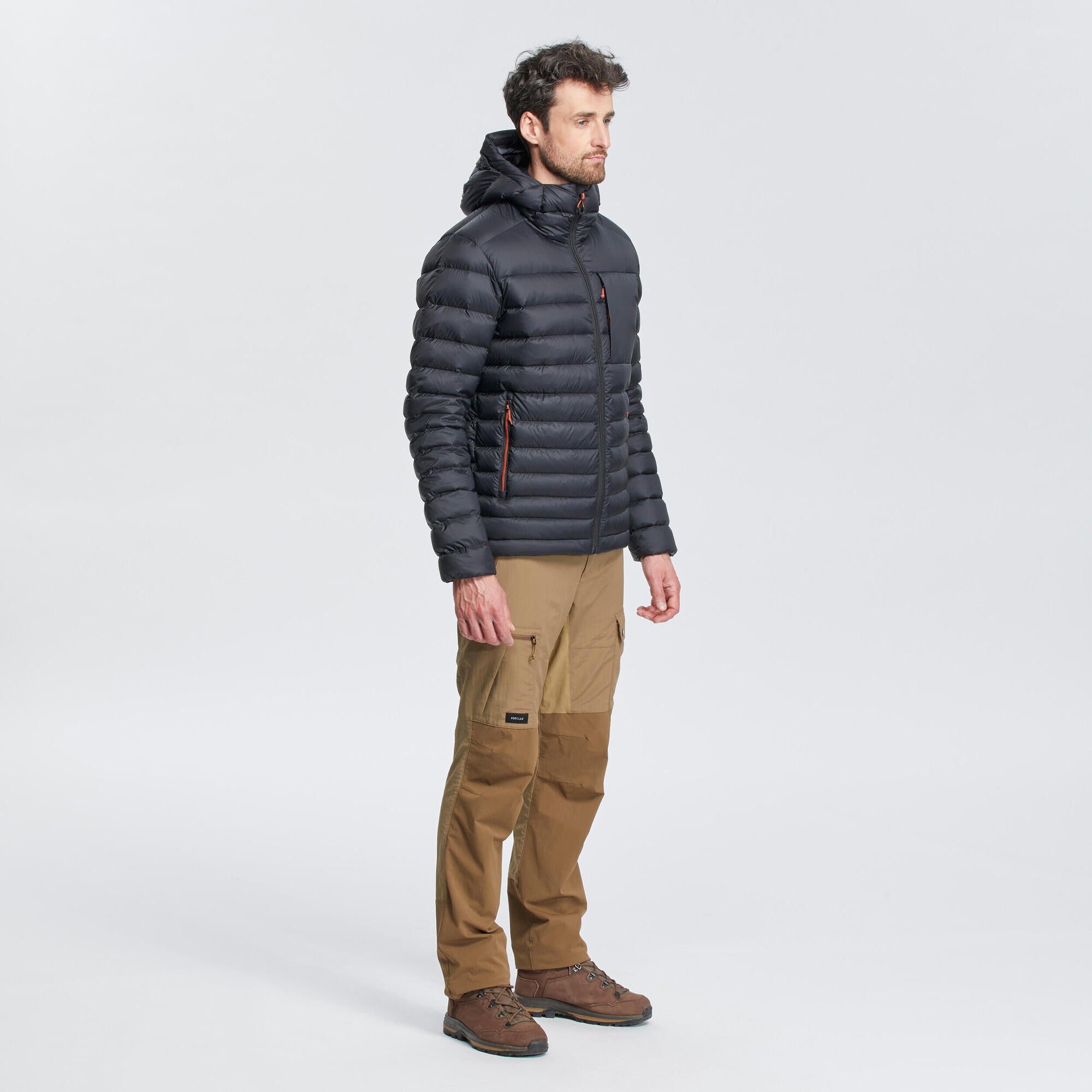 Forclaz Men's mountain and Backpacking padded and hooded jacket - MT500 14°F