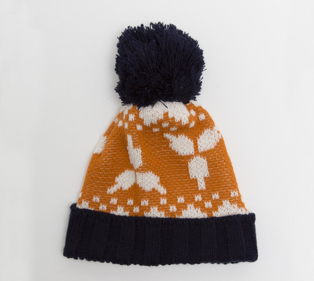 Hanukkah Beanie Hat in Navy、mySite、topwebapps
