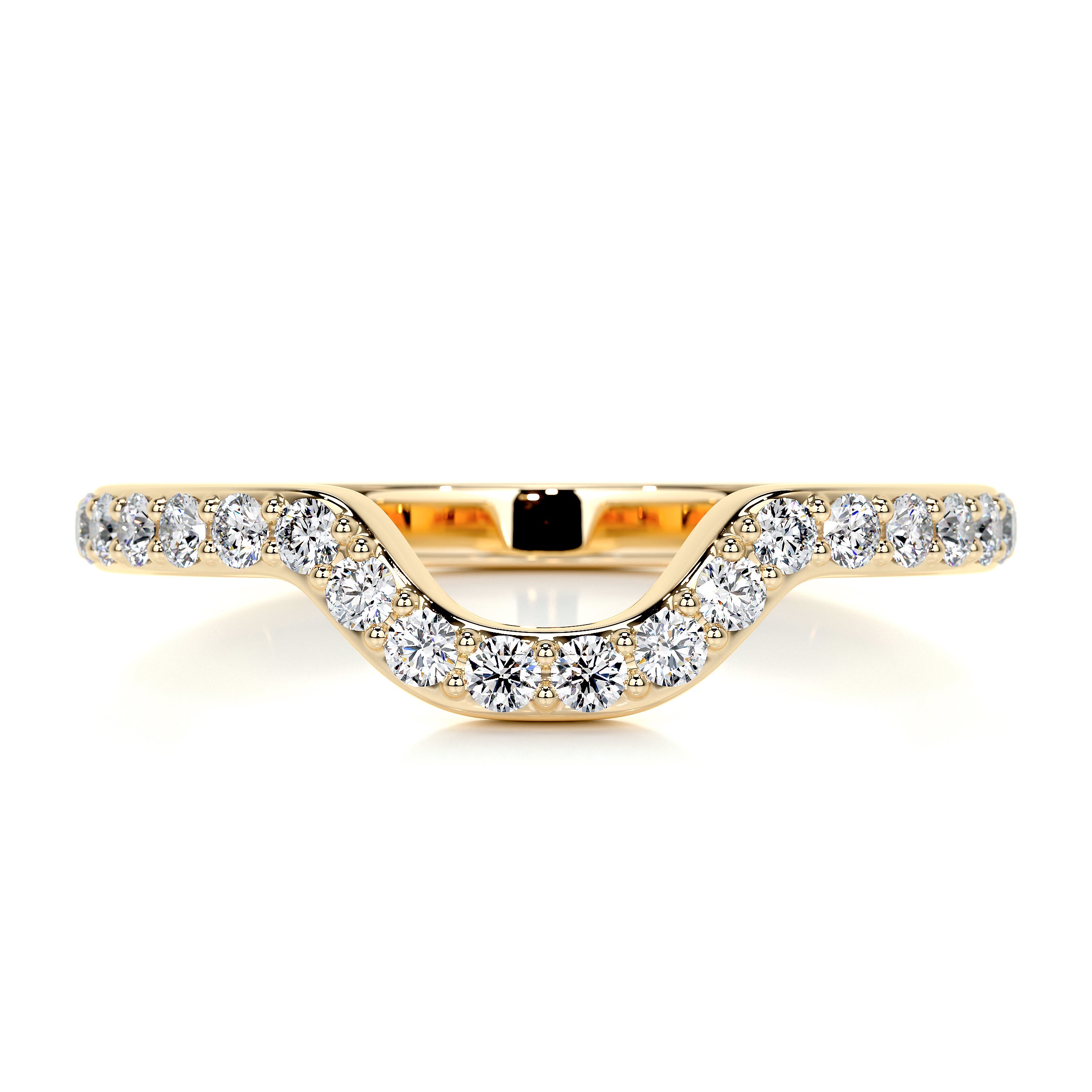 Nina Diamond Wedding Ring (0.2 Carat) -18K Yellow Gold、mySite、hinf8tx79