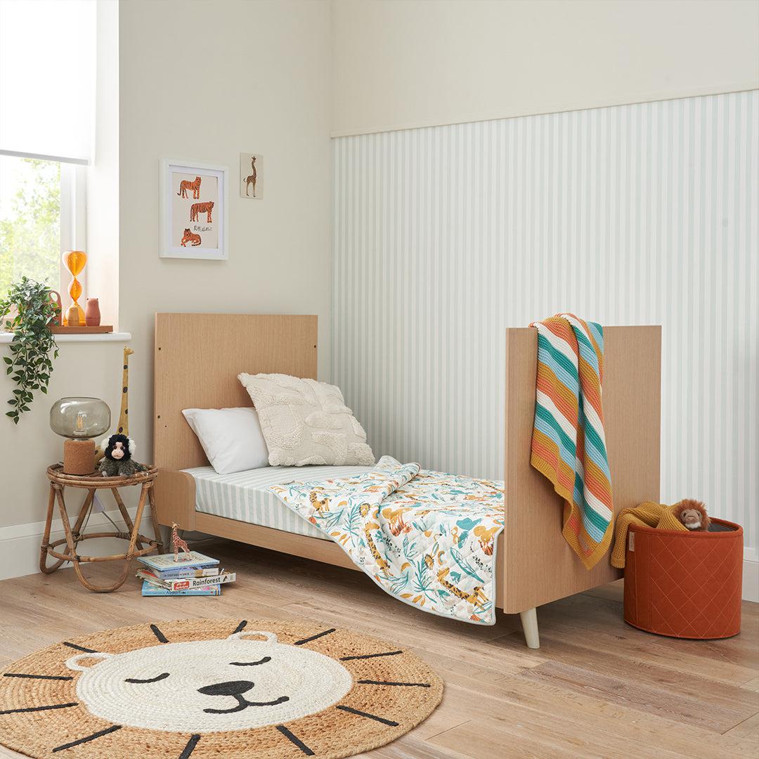  Tutti Bambini Fika Cot Bed - Light Oak/White Sand、mySite、merchandisen