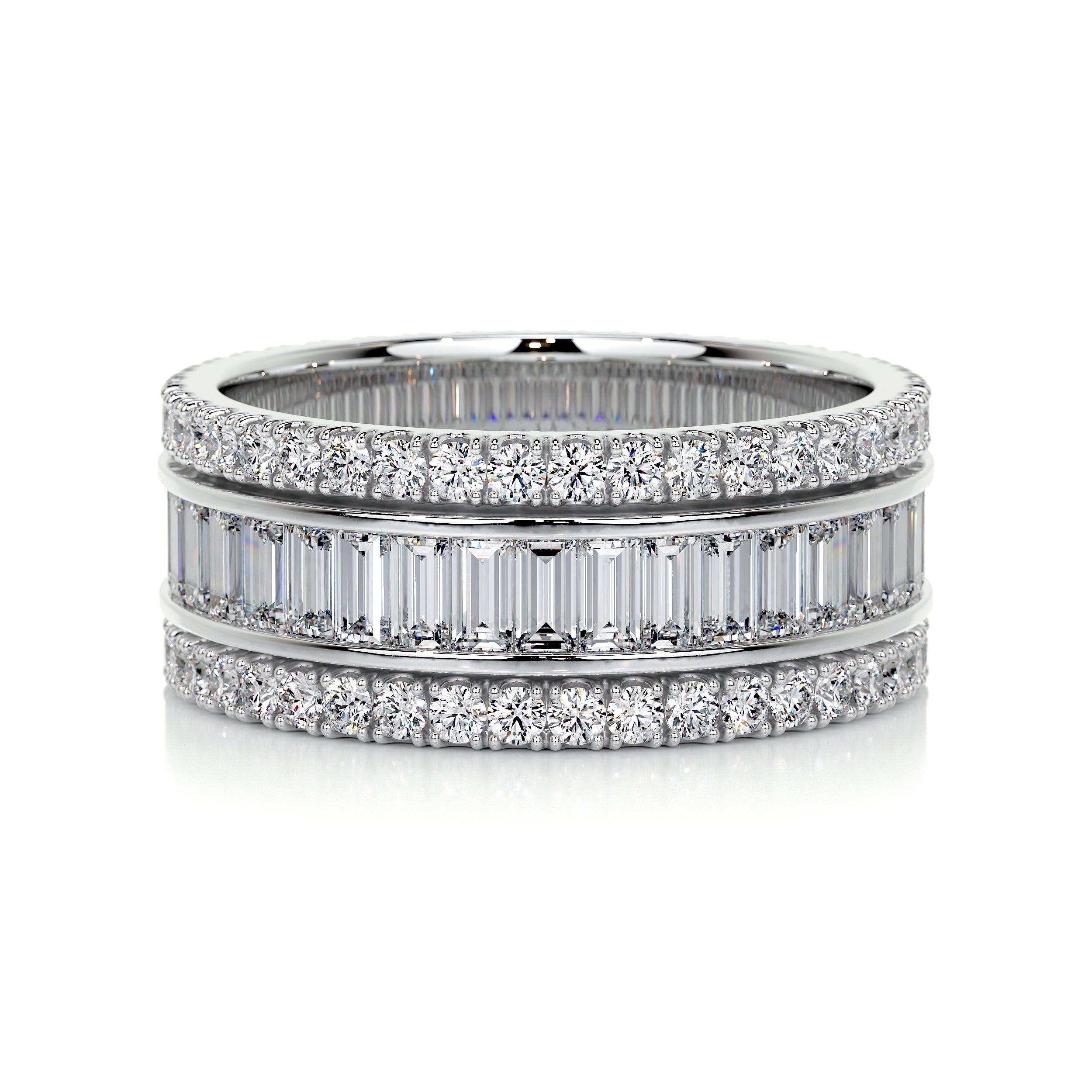 Paige Eternity Wedding Ring (4 Carat) -14K White Gold、mySite、hinf8tx79