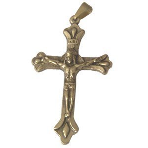  Rosary crucifix - Bronze (4.2x2.5cm-1.7x1)、mySite、elrpsem3k