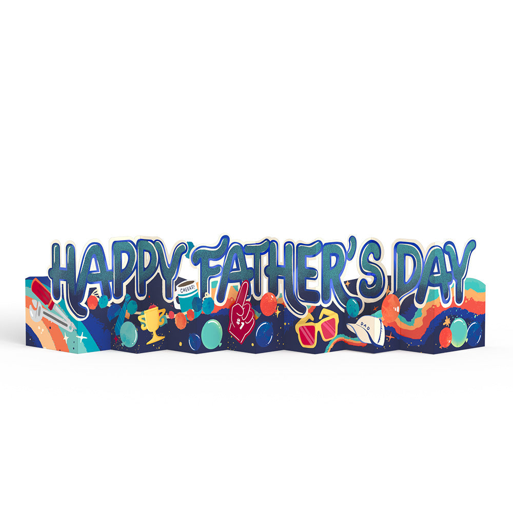 Happy Father's Day Loooooong Card™ (Expands to 2 feet)、mySite、solidvoid