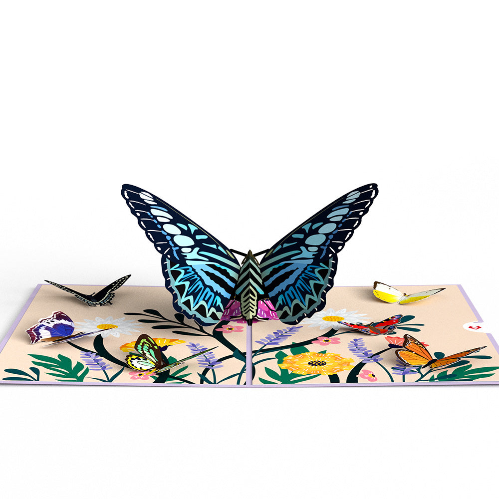 Garden Butterflies Pop-Up Card、mySite、solidvoid