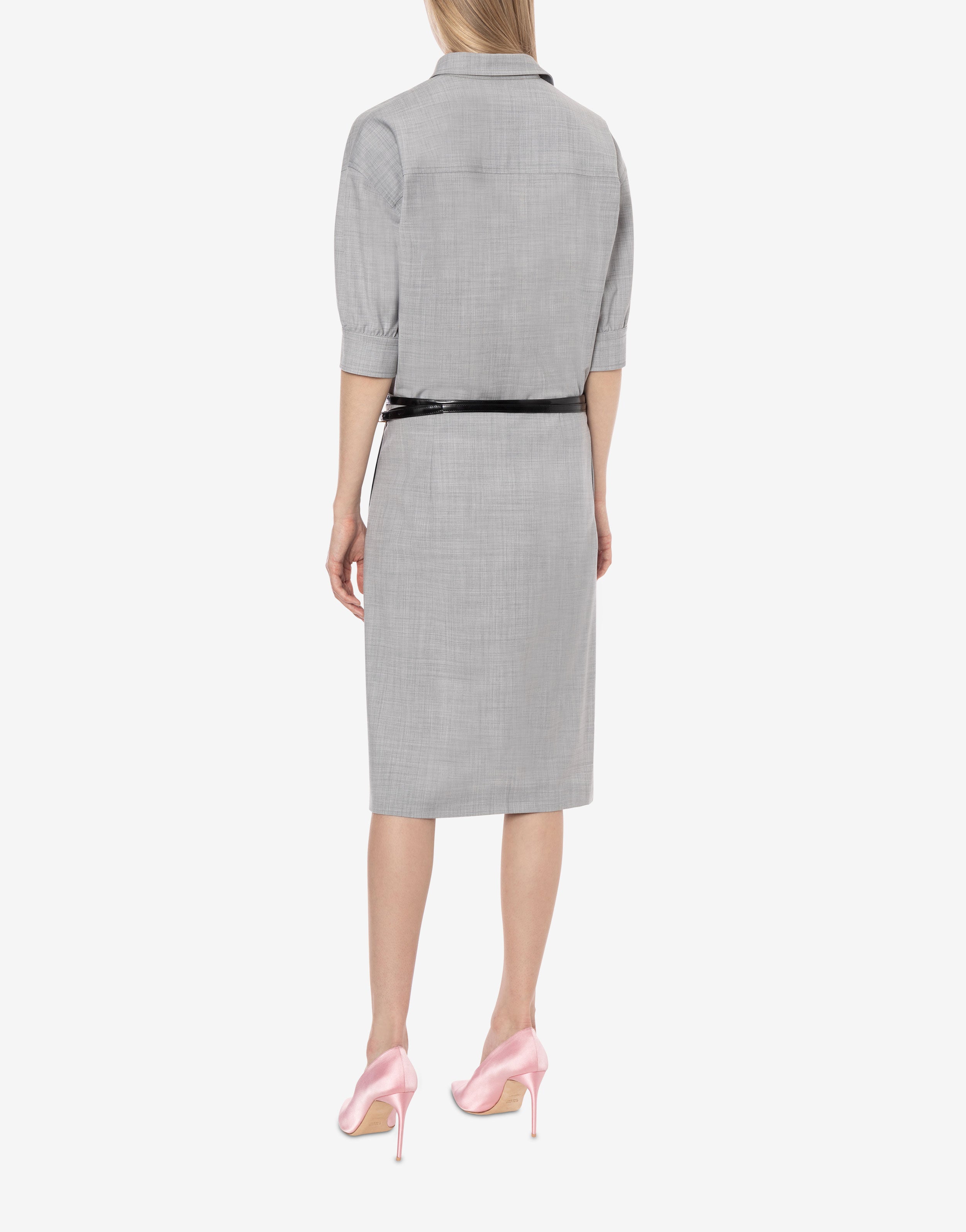 Gonna a portafoglio midi in fresco lana、mySite、aoinhome