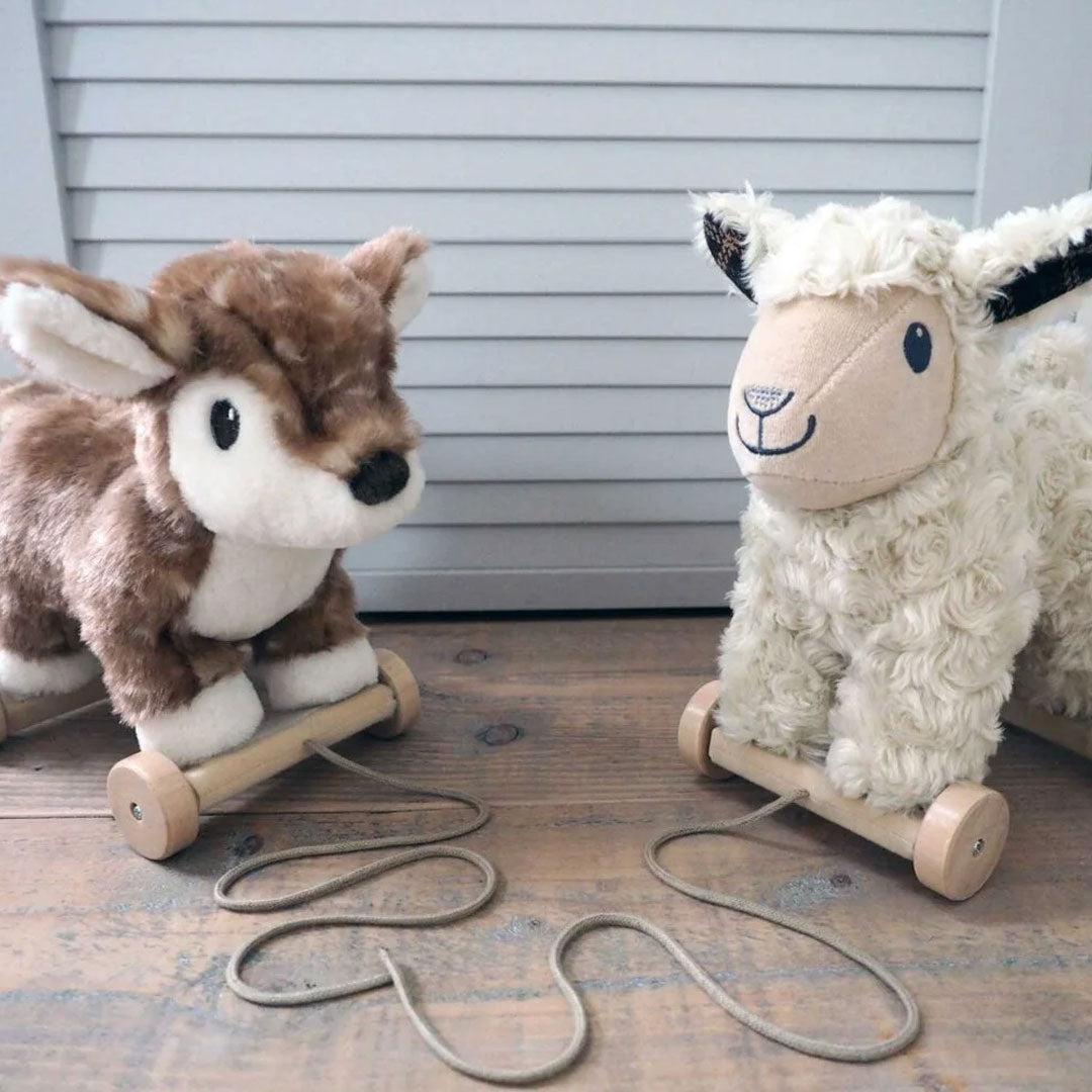  Little Bird Told Me Lambert Sheep Pull Along Toy - White、mySite、merchandisen