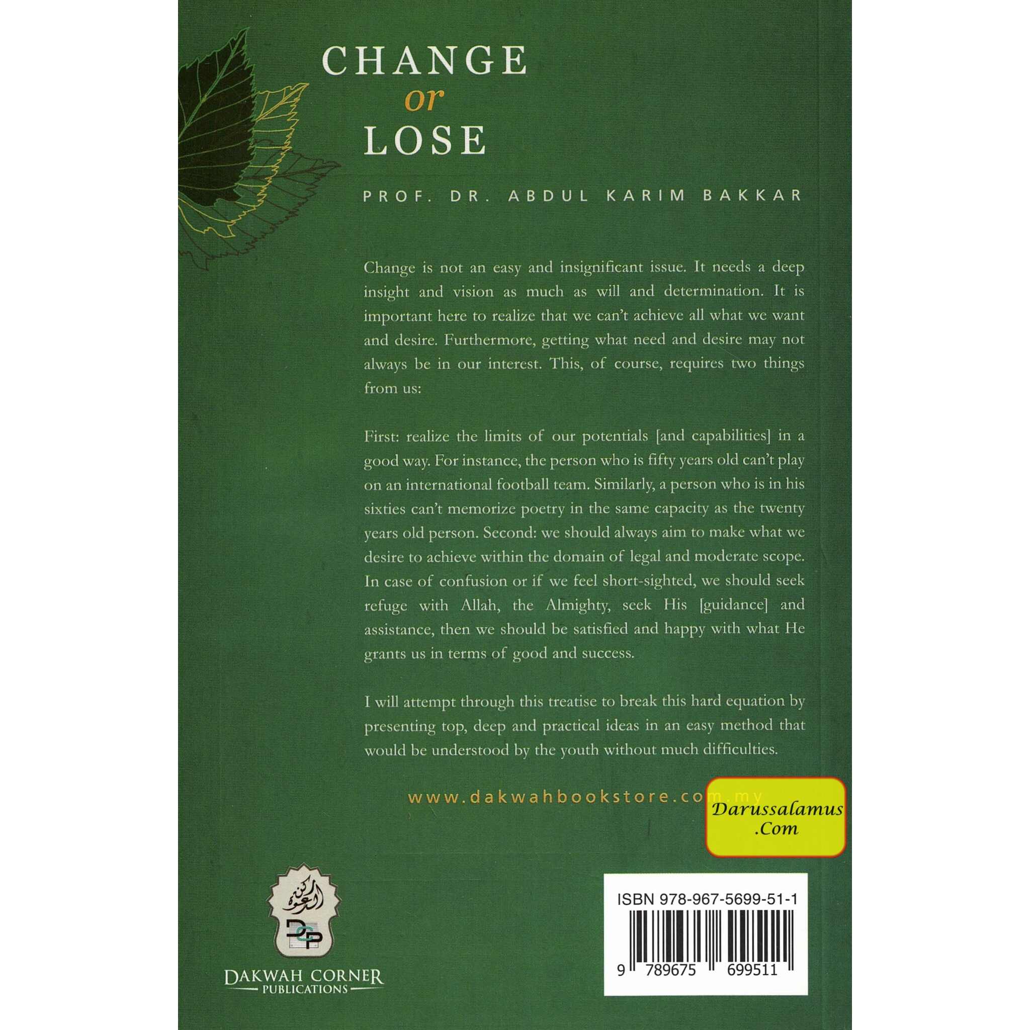 Change or Lose By Dr. Abdul Karim Bakkar、mySite、topwebapps