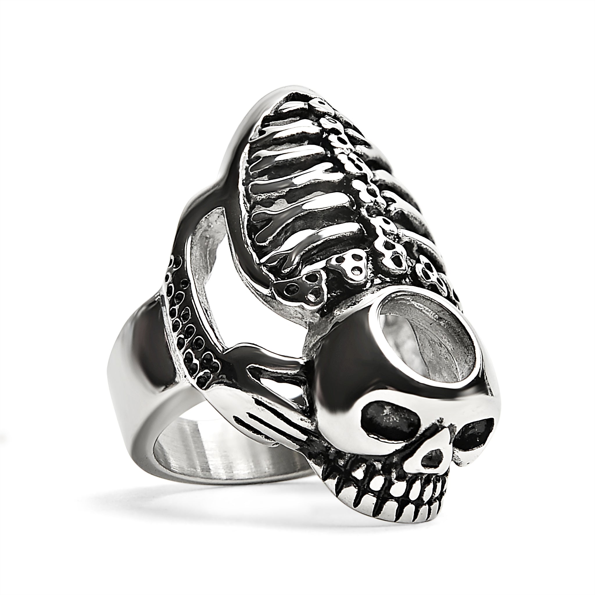 Detailed Skeleton Stainless Steel Ring / SCR3033、mySite、dreamappss