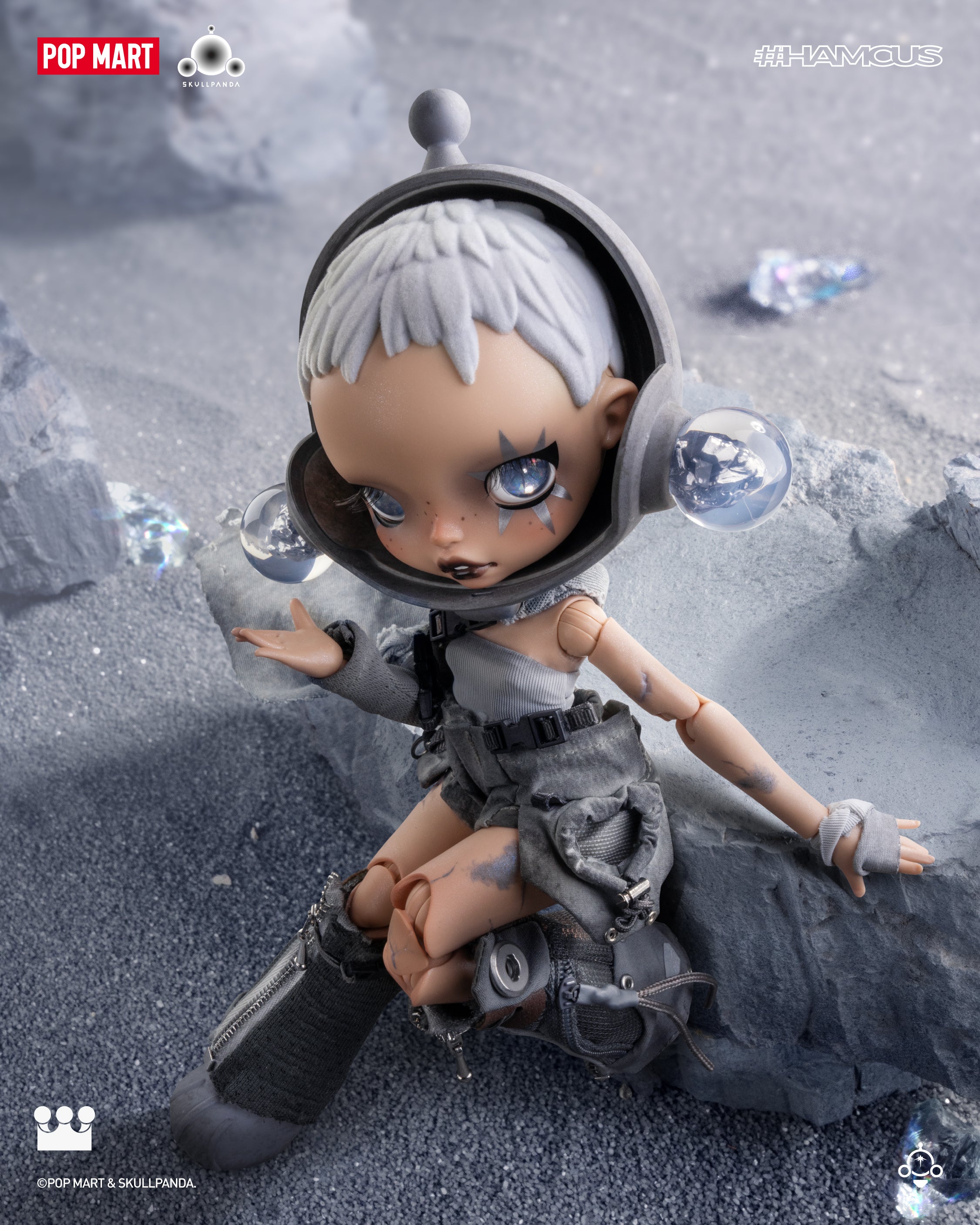  POP MART SKULLPANDA × HAMCUS 1/6 Action Figure、mySite、greenlandpopulation