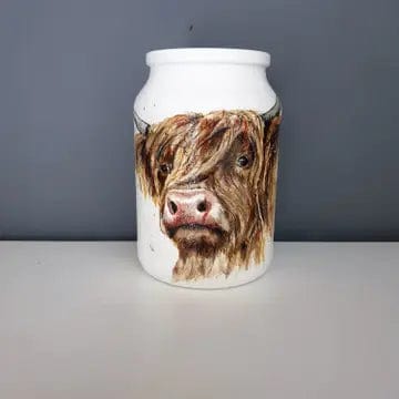 Highland Cow Glass Vase、mySite、g9winljtr