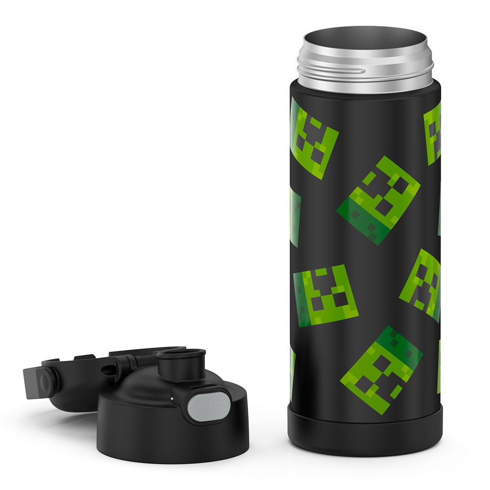 16oz FUNTAINER® WATER BOTTLE MINECRAFT、mySite、noshort