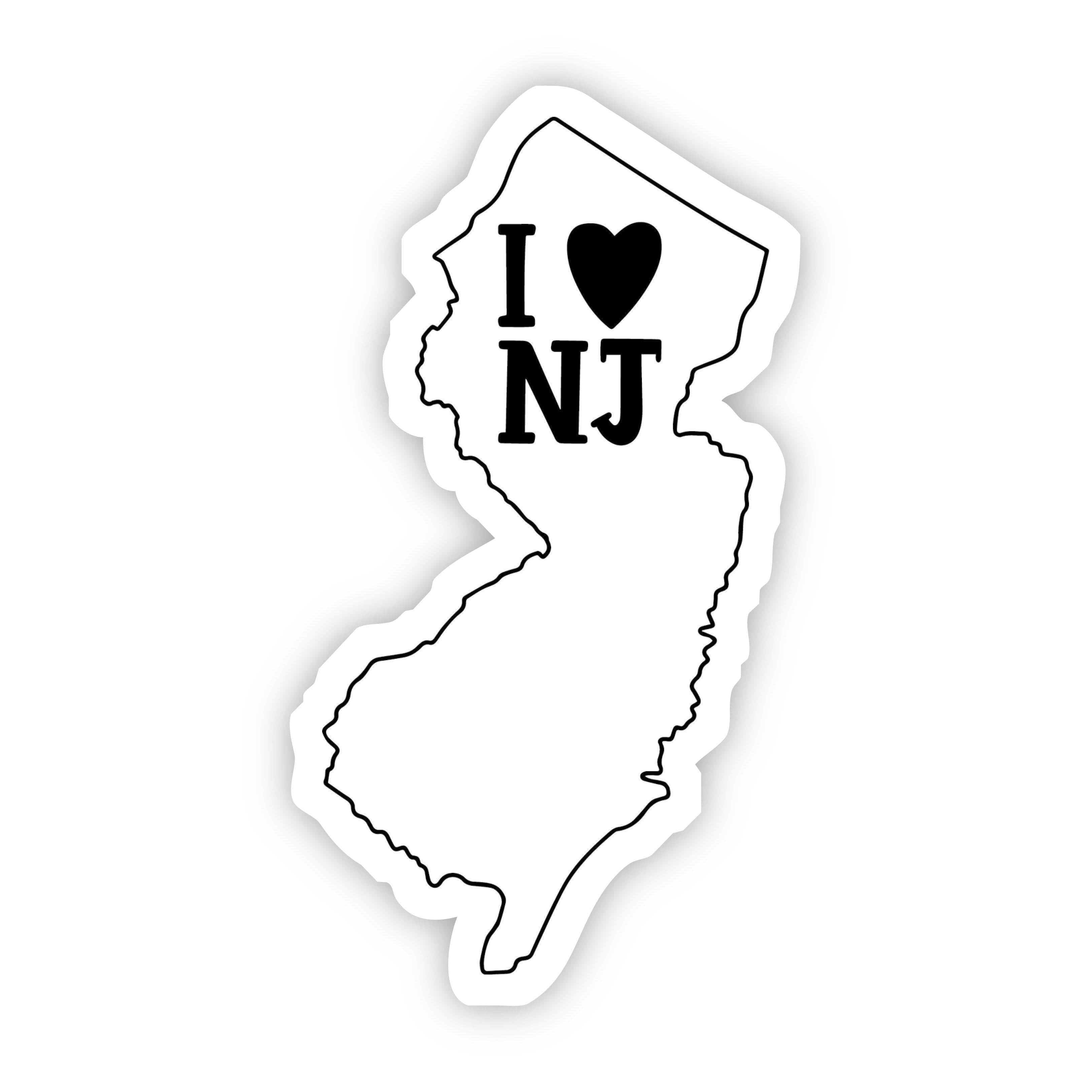  I Love New Jersey Sticker、mySite、elrpsem3k
