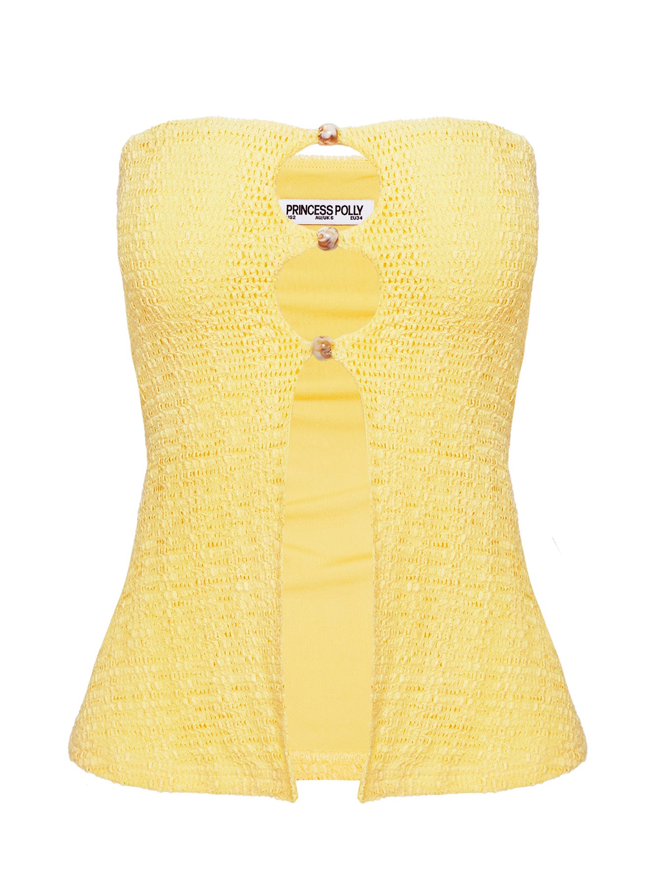 Lost Souls Strapless Cut Out Top Lemon、mySite、solidvoid