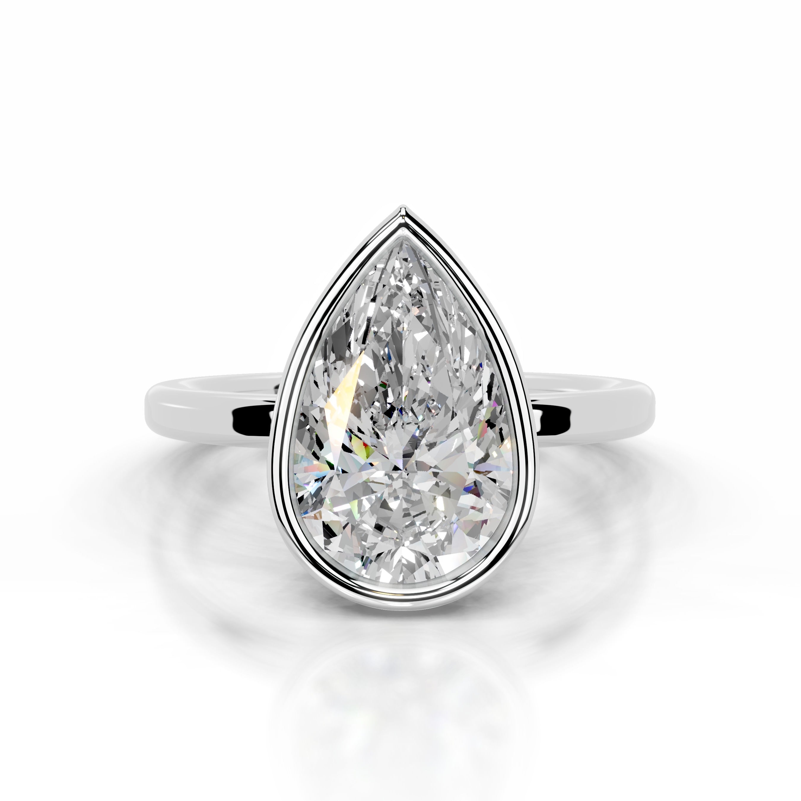 Dima Moissanite Ring - 18K White Gold、mySite、hinf8tx79