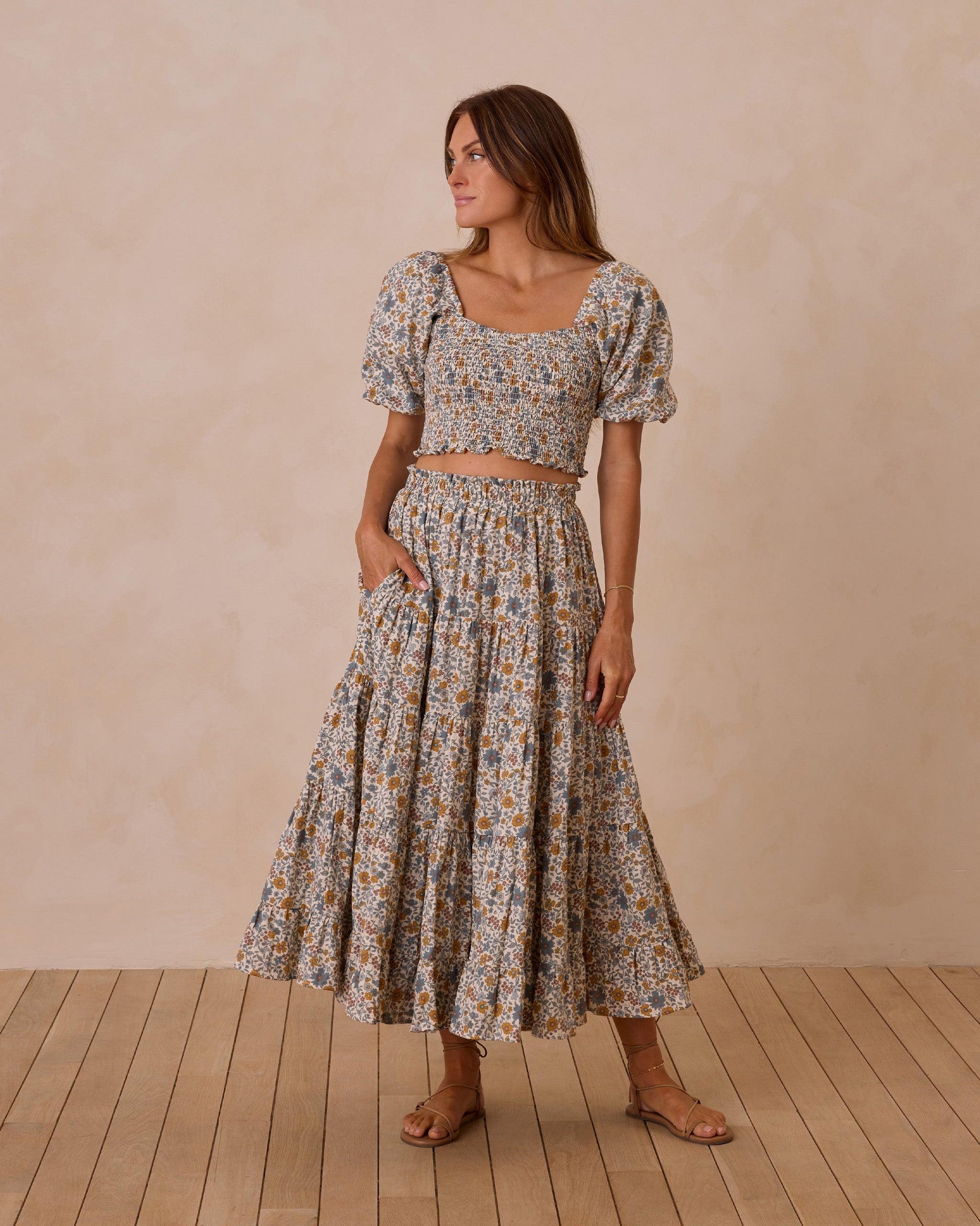  Ruffle Tiered Maxi Skirt || Gardenia、mySite、layawaytickets