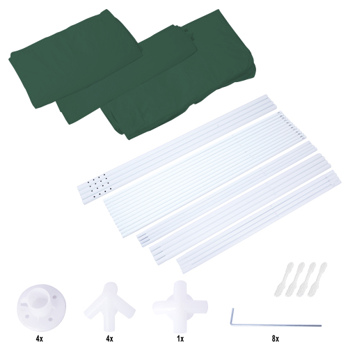 10'x10' Party Tent Outdoor Heavy Duty Gazebo Wedding Canopy + 4 Removable Walls、、eastwooduniform