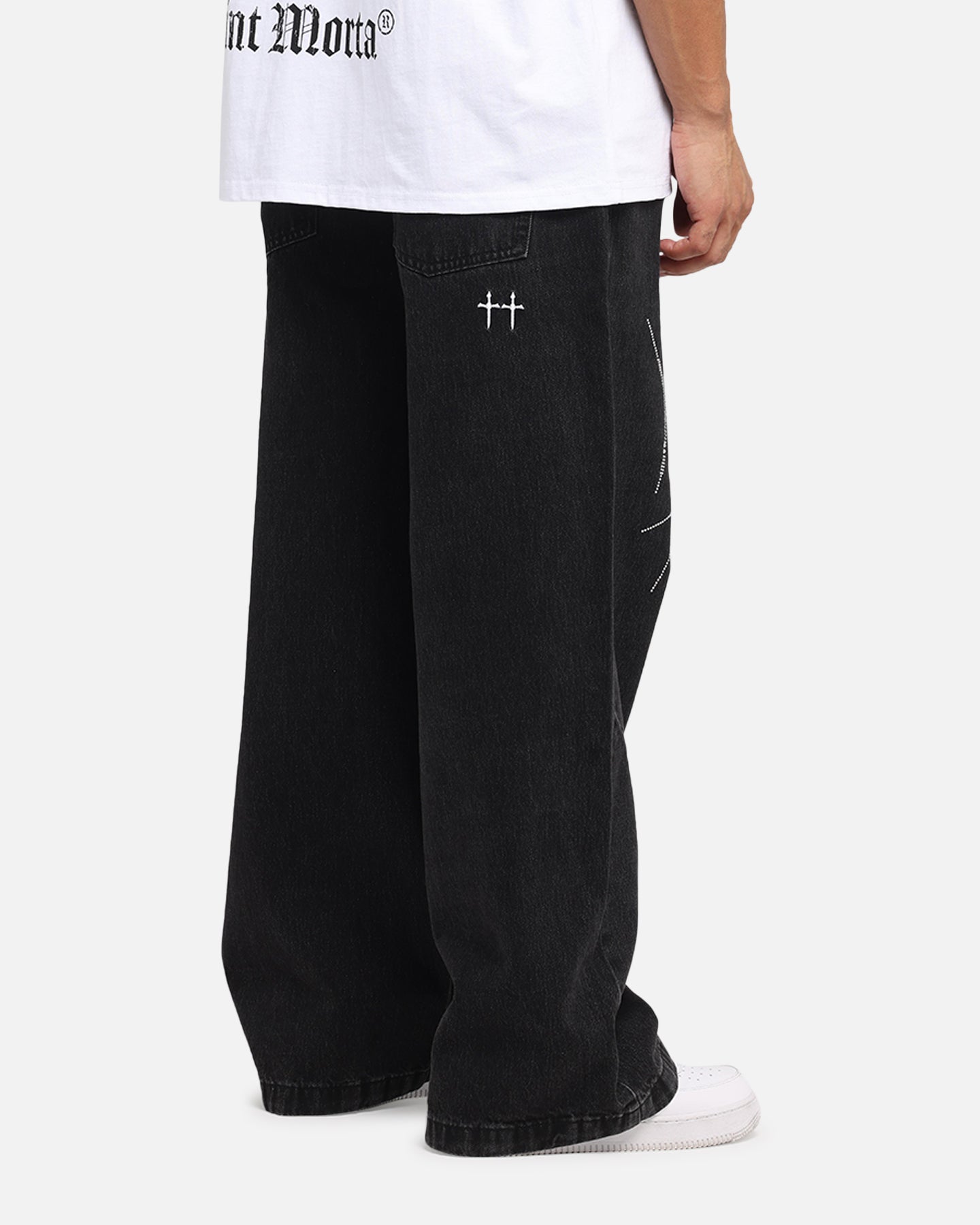 Saint Morta Amplus Tribal Rhinestone Jeans Black Shadow、mySite、zt4zffjzw