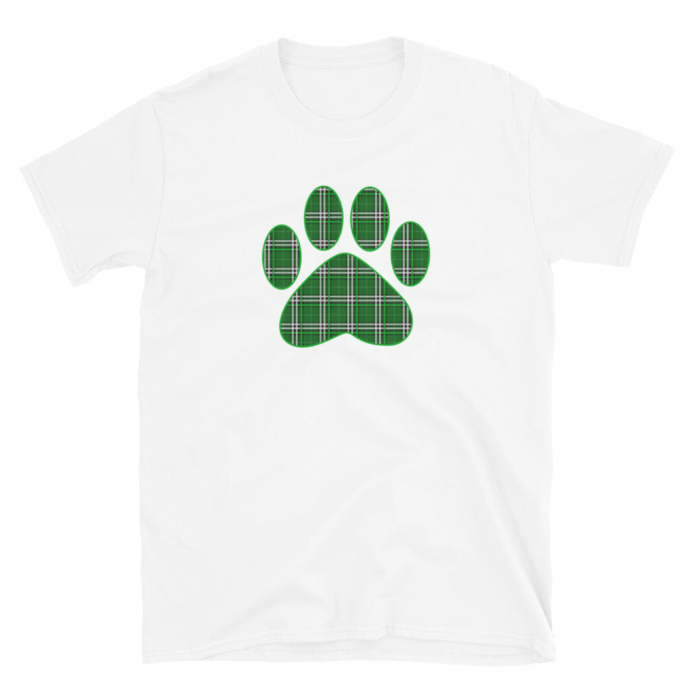 St. Patty's Paw Print Plaid T-Shirt、mySite、camillekostekn