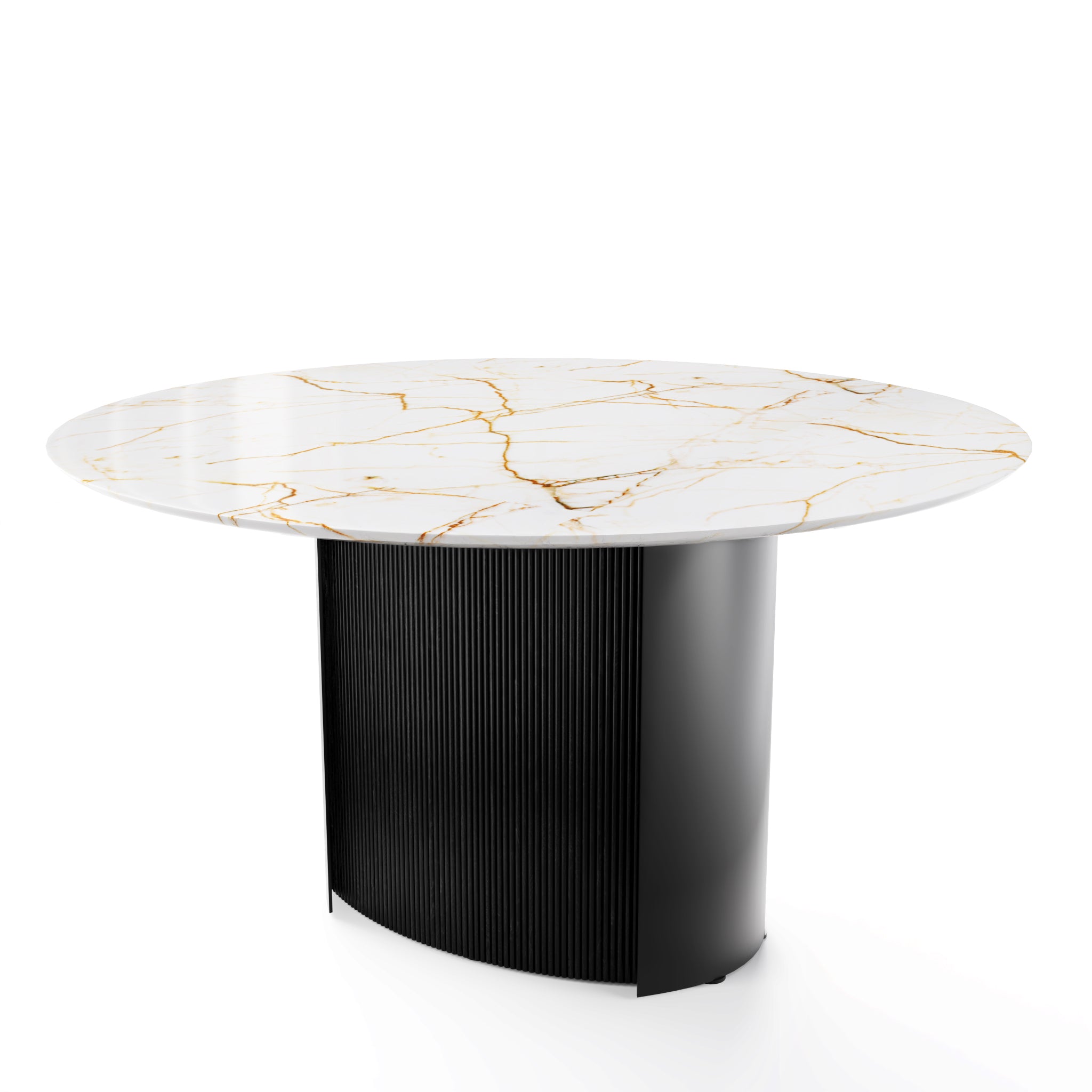  Yoroi Round Dining Table Matt Black base、mySite、sugarbowlscore
