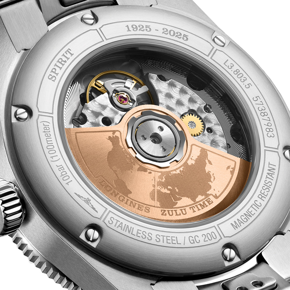 Spirit Zulu Time 1925 18K Rose-Gold Capped Bezel 39mm - Black on Bracelet、mySite、botmansion