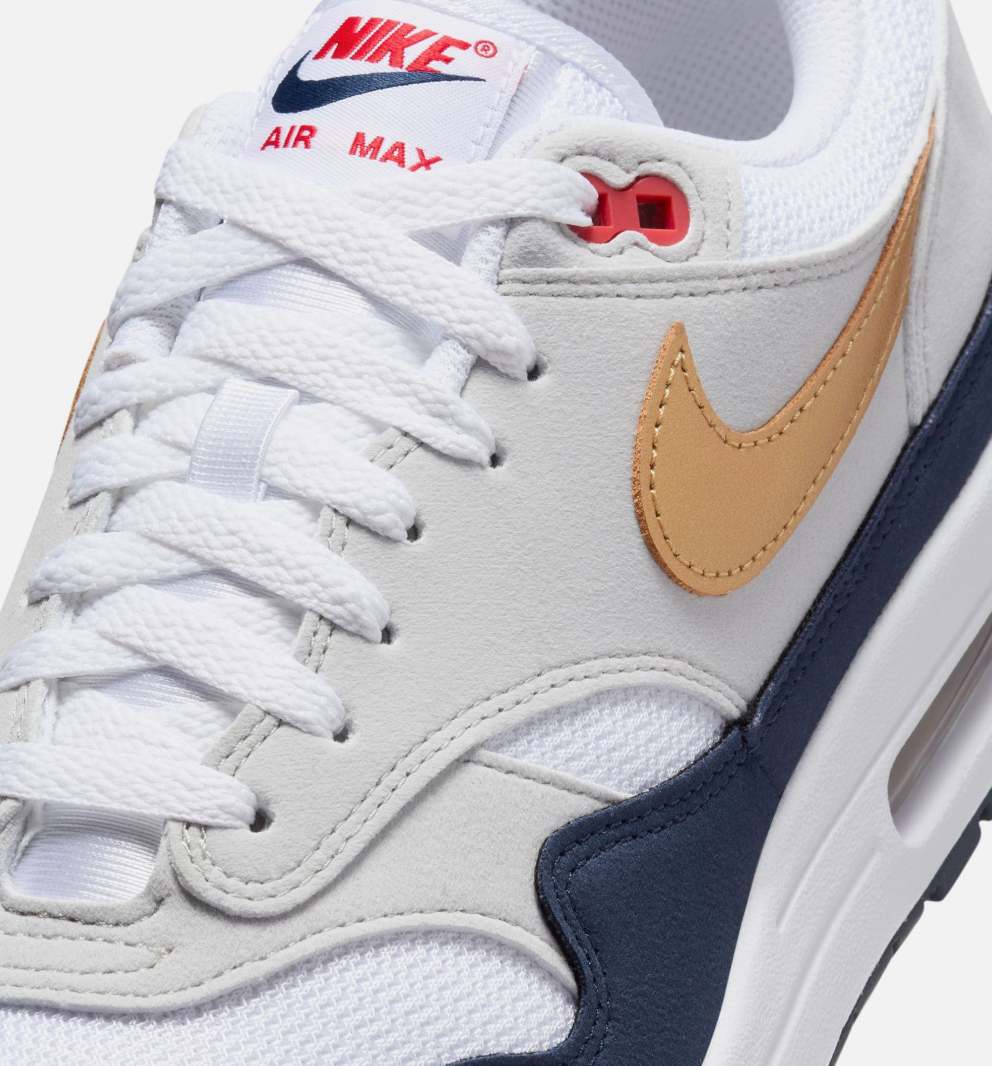 Air Max 1 Olympic Mens Lifestyle Shoe - Obsidian/Metallic Gold、mySite、dreamappss