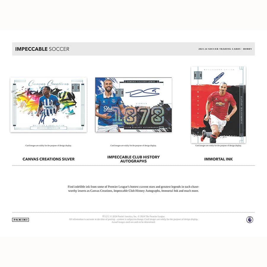 Panini impeccable Premier League Soccer 2023/24 - Hobby Box、mySite、waistdrama