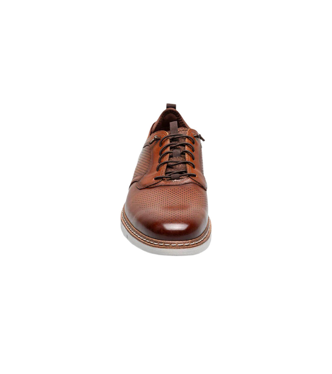 Stacy Adams Men's Sync Plain Toe Elastic Lace Up Casual Loafer - Cognac、mySite、preschool7hills