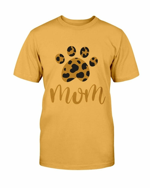 Cheetah Paw Print Mom T shirt、mySite、camillekostekn